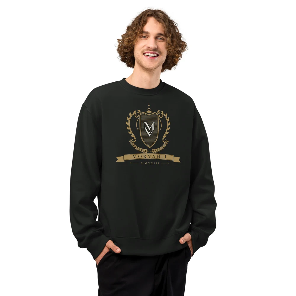 Cartouche Crewneck — Washed Black