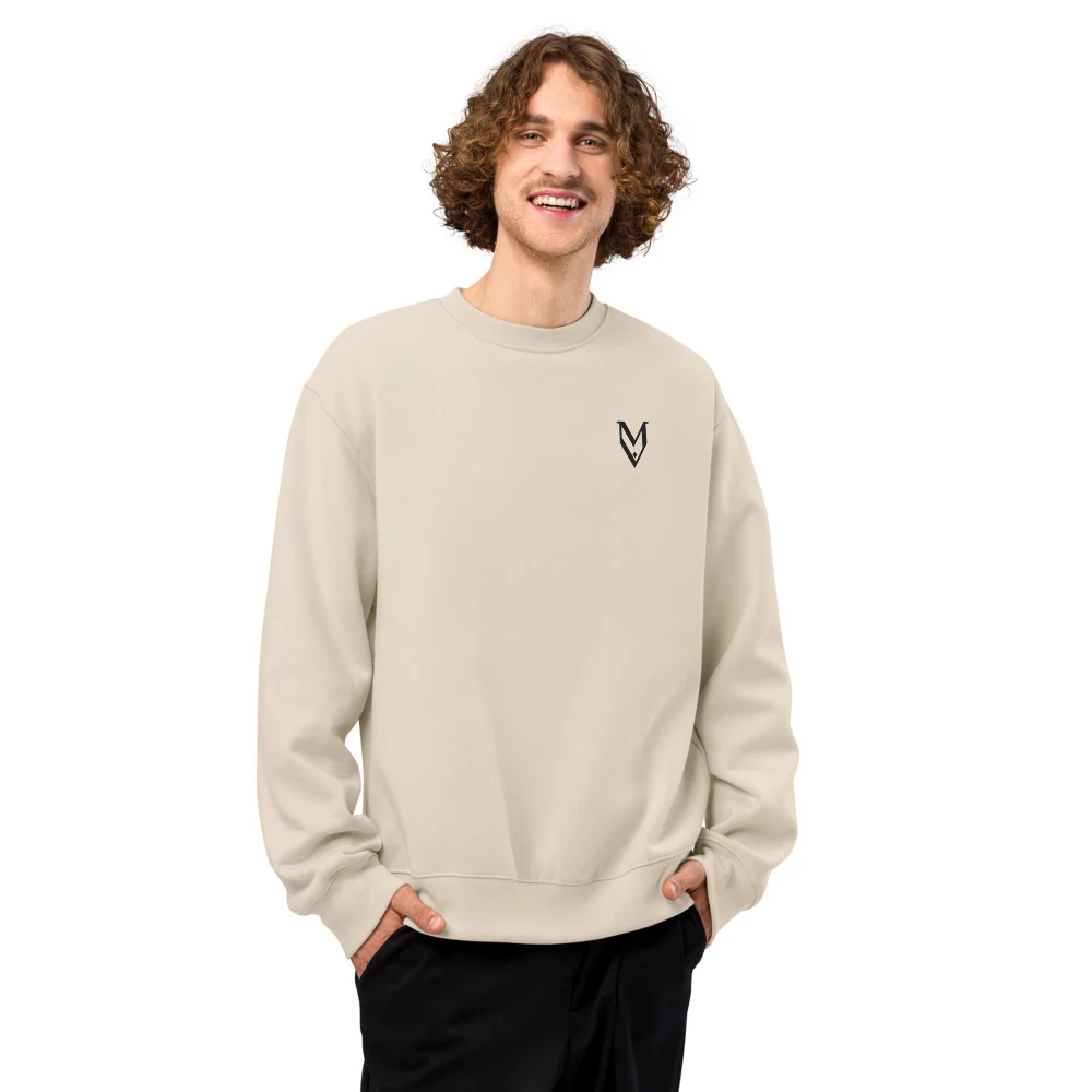 Emblem Crewneck — Bone